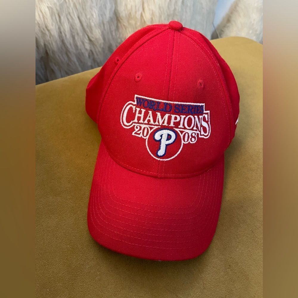 PHILLIES 2008 World Series Champions Baseball Cap Hat Adjustable